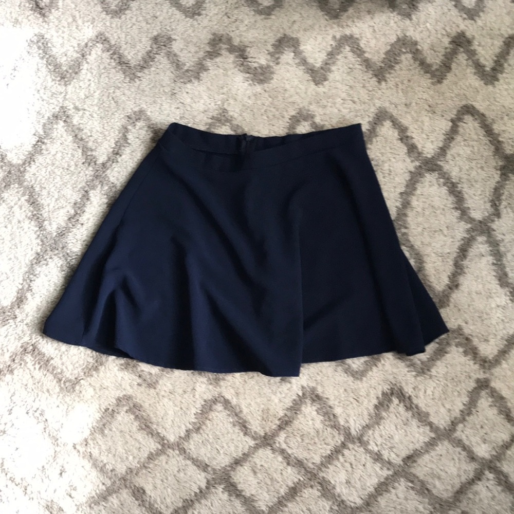 Navy skater skirt